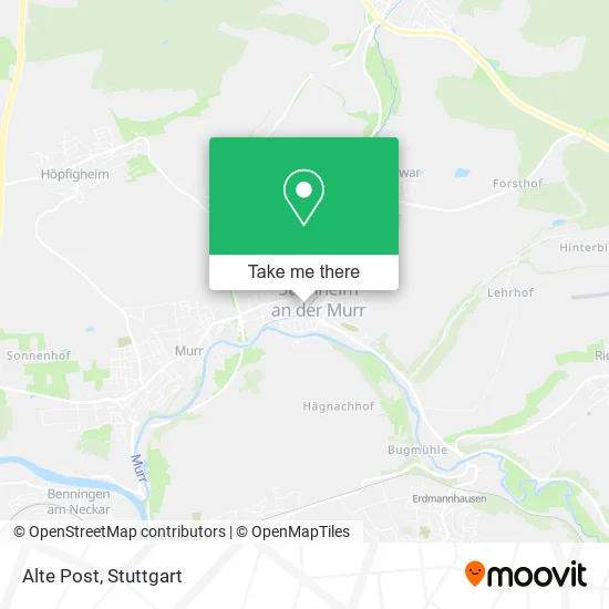 Карта Alte Post