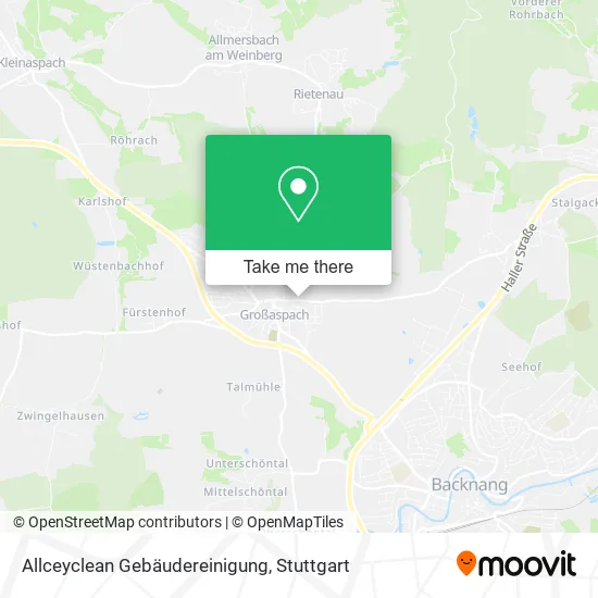 Карта Allceyclean Gebäudereinigung
