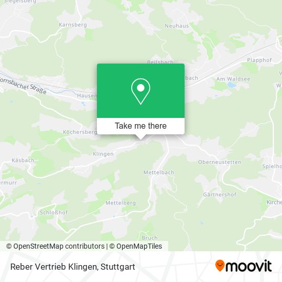 Reber Vertrieb Klingen map