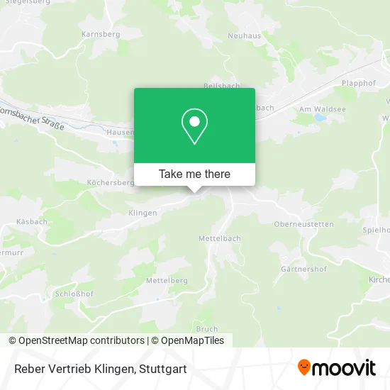 Карта Reber Vertrieb Klingen