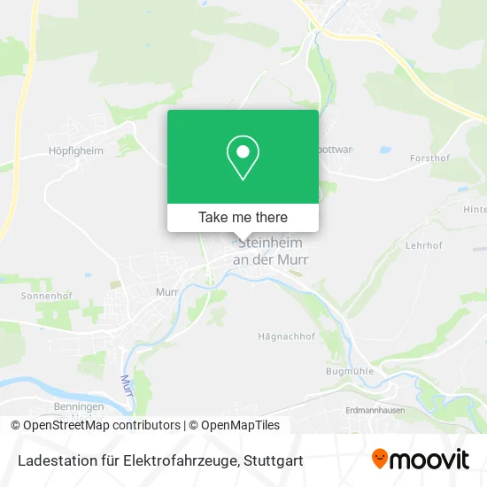Карта Ladestation für Elektrofahrzeuge