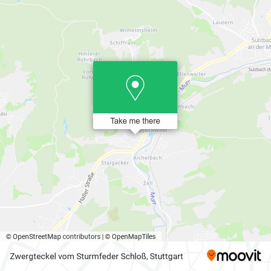 Карта Zwergteckel vom Sturmfeder Schloß