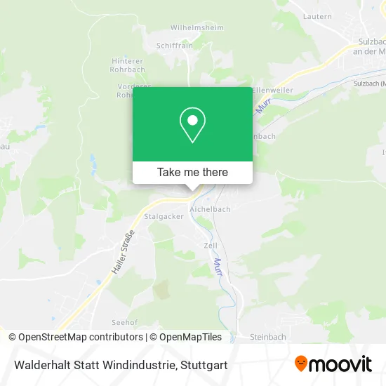 Карта Walderhalt Statt Windindustrie