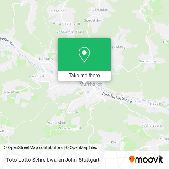 Toto-Lotto Schreibwaren John map