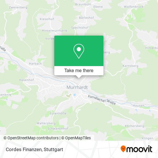 Cordes Finanzen map