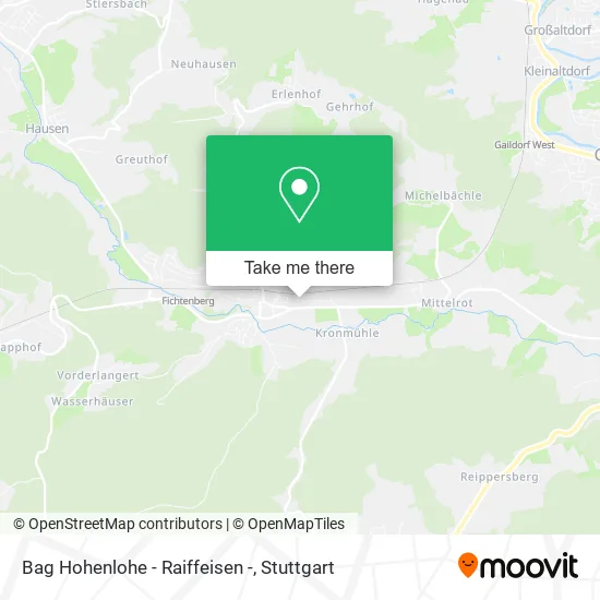 Карта Bag Hohenlohe - Raiffeisen -