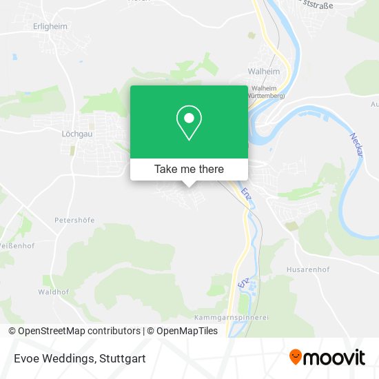 Evoe Weddings map