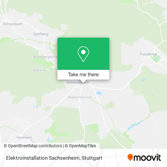 Карта Elektroinstallation Sachsenheim