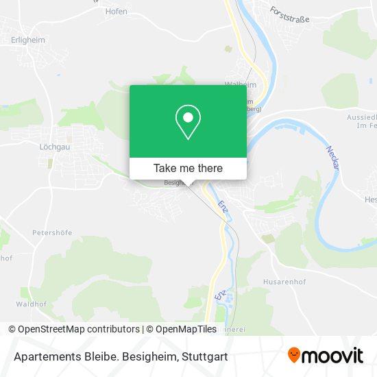 Карта Apartements Bleibe. Besigheim
