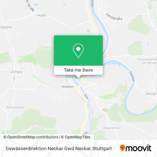 Карта Gewässerdirektion Neckar Gwd Neckar