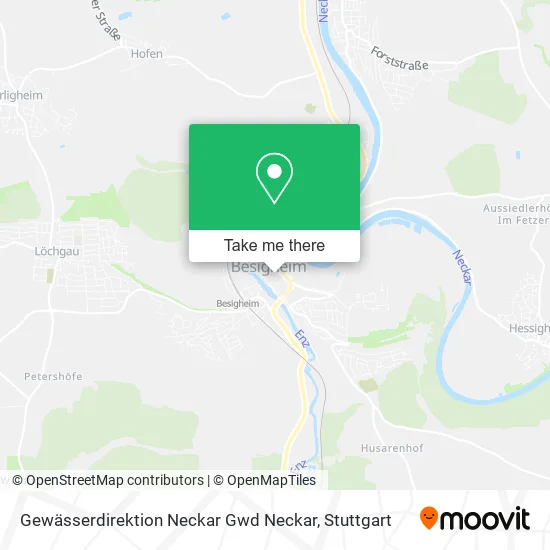 Карта Gewässerdirektion Neckar Gwd Neckar