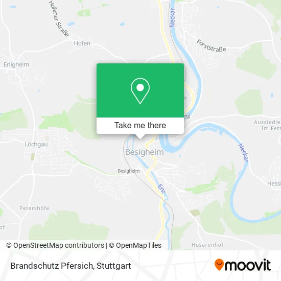 Карта Brandschutz Pfersich