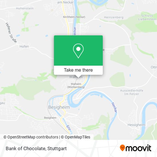 Bank of Chocolate map