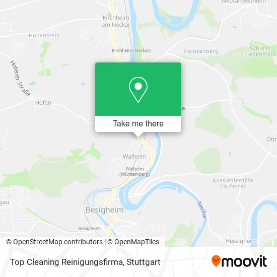 Карта Top Cleaning Reinigungsfirma