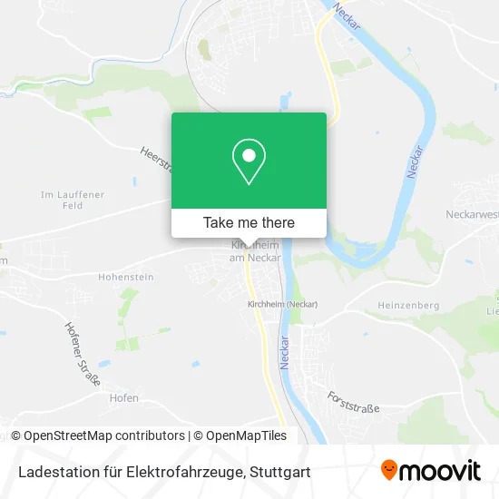 Карта Ladestation für Elektrofahrzeuge