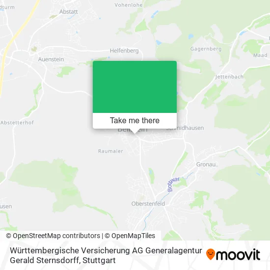 Карта Württembergische Versicherung AG Generalagentur Gerald Sternsdorff