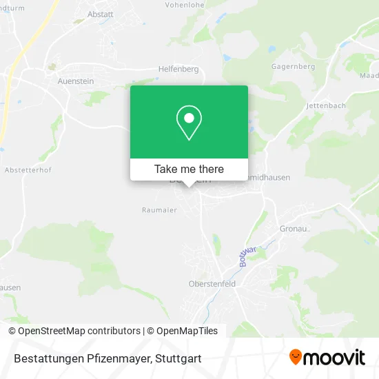 Карта Bestattungen Pfizenmayer