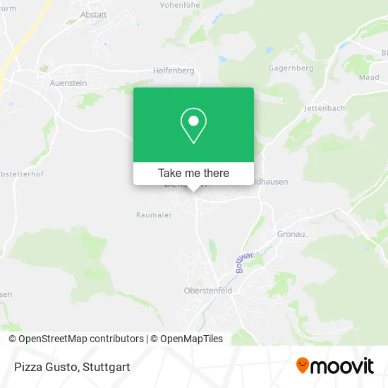 Карта Pizza Gusto
