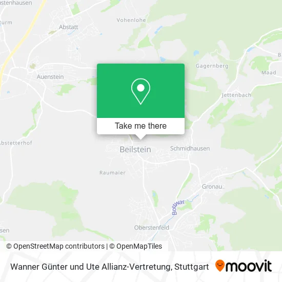 Карта Wanner Günter und Ute Allianz-Vertretung