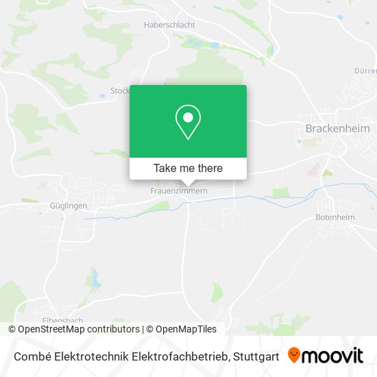Combé Elektrotechnik Elektrofachbetrieb map