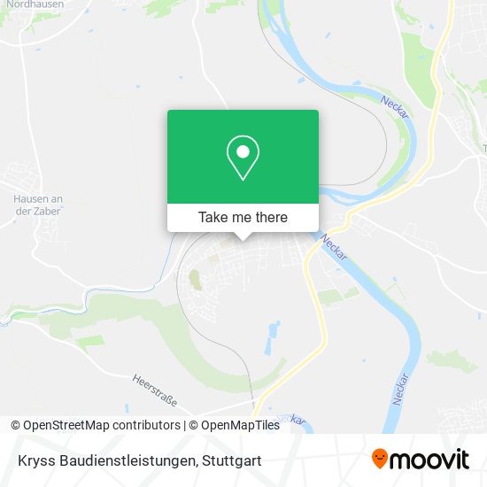 Kryss Baudienstleistungen map