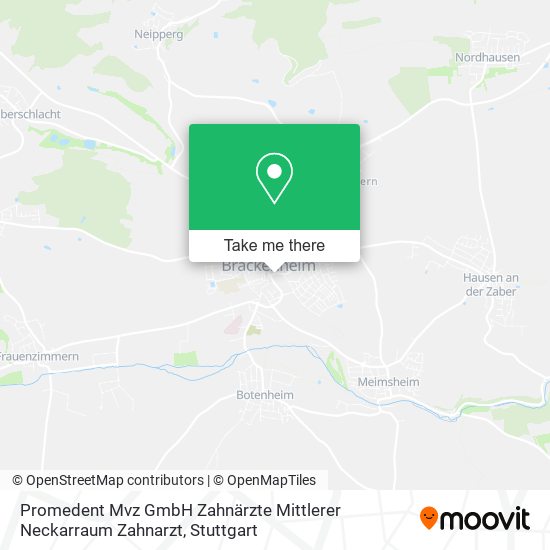 Promedent Mvz GmbH Zahnärzte Mittlerer Neckarraum Zahnarzt map