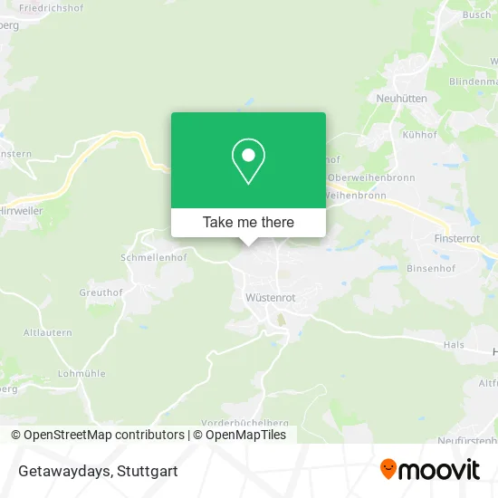 Карта Getawaydays