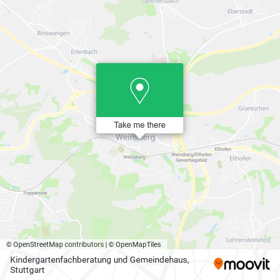 Kindergartenfachberatung und Gemeindehaus map