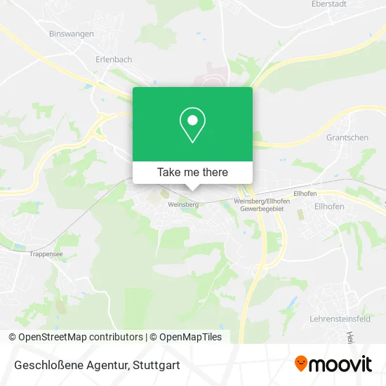 Карта Geschloßene Agentur