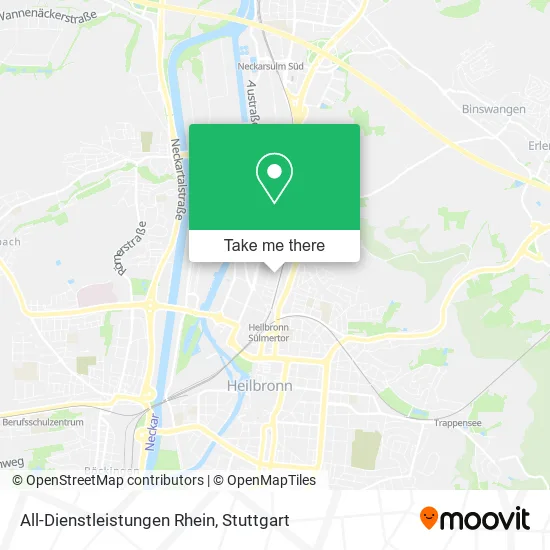 Карта All-Dienstleistungen Rhein