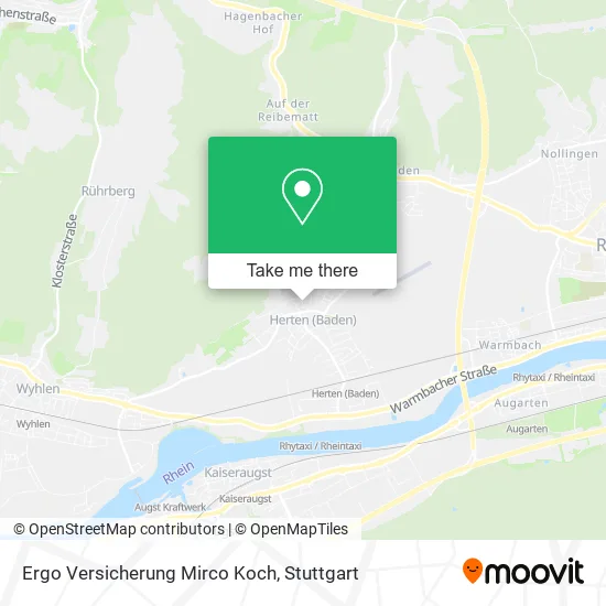 Карта Ergo Versicherung Mirco Koch