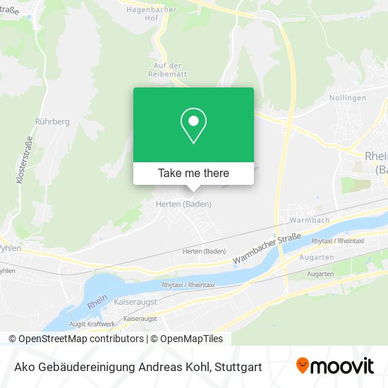 Ako Gebäudereinigung Andreas Kohl map