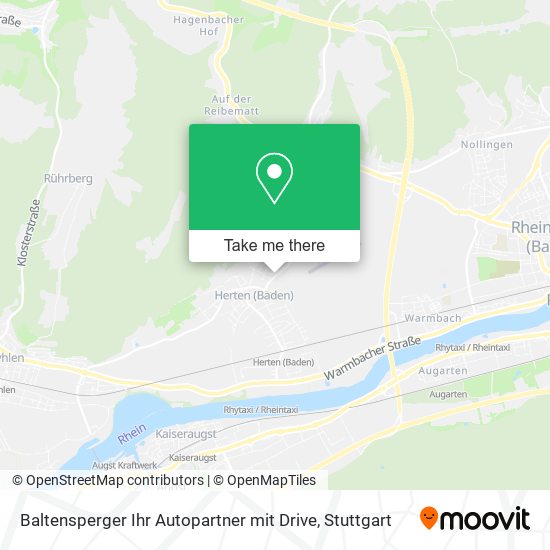Baltensperger Ihr Autopartner mit Drive map