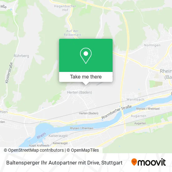 Карта Baltensperger Ihr Autopartner mit Drive