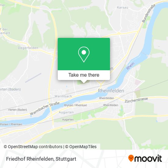 Friedhof Rheinfelden map