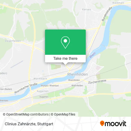 Карта Clinius Zahnärzte