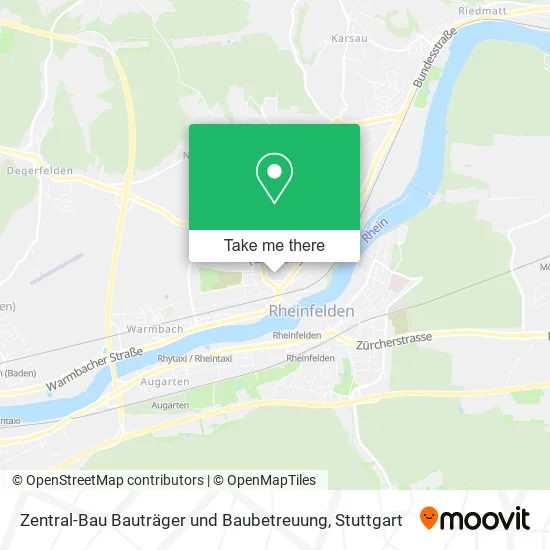 Карта Zentral-Bau Bauträger und Baubetreuung