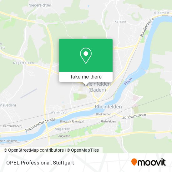 OPEL Professional map