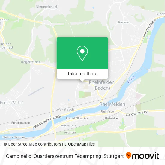 Карта Campinello, Quartierszentrum Fécampring