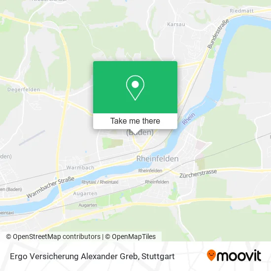 Карта Ergo Versicherung Alexander Greb