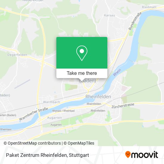 Paket Zentrum Rheinfelden map