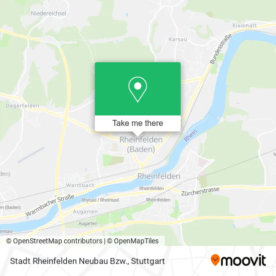Карта Stadt Rheinfelden Neubau Bzw.