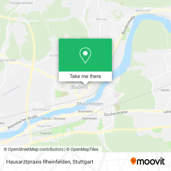 Карта Hausarztpraxis Rheinfelden