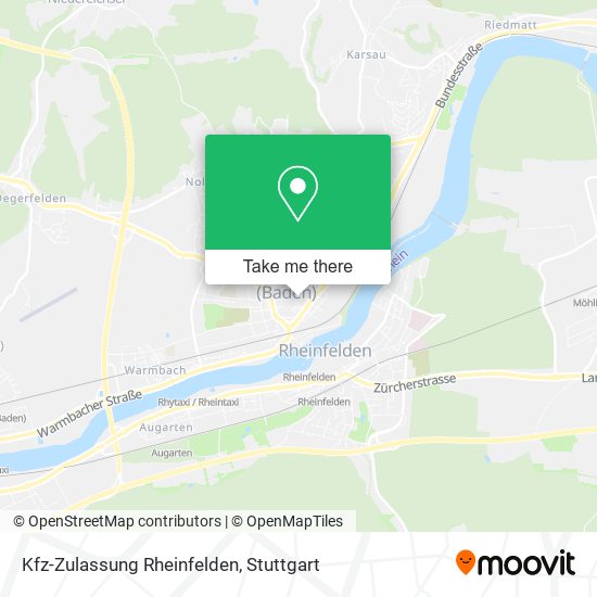 Kfz-Zulassung Rheinfelden map
