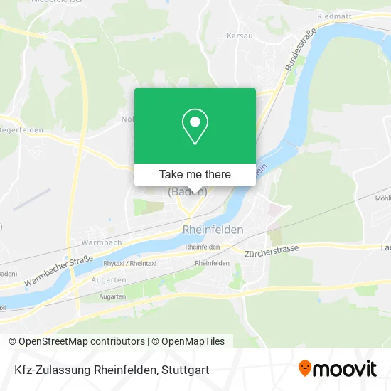 Карта Kfz-Zulassung Rheinfelden