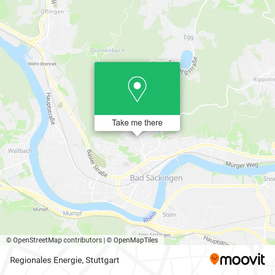 Карта Regionales Energie
