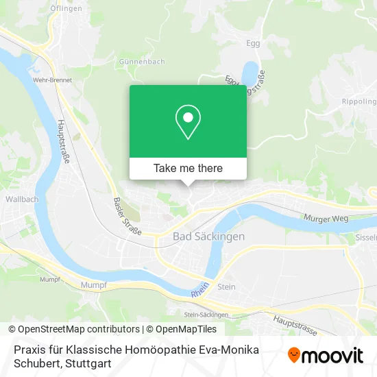 Карта Praxis für Klassische Homöopathie Eva-Monika Schubert