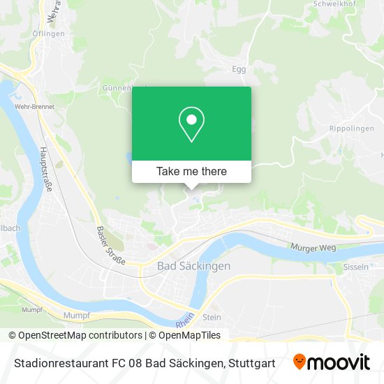 Stadionrestaurant FC 08 Bad Säckingen map