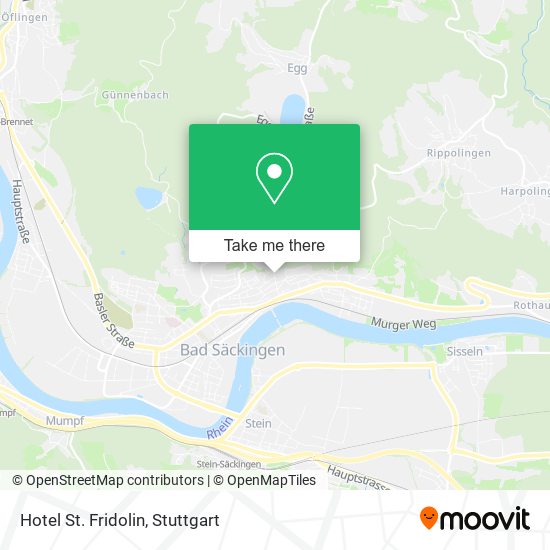 Hotel St. Fridolin map