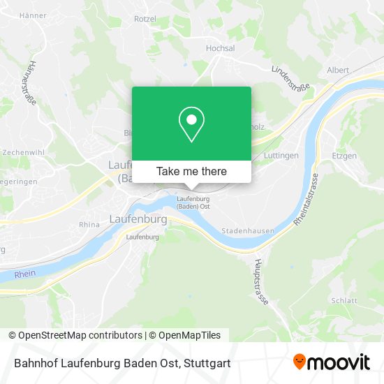 Bahnhof Laufenburg Baden Ost map
